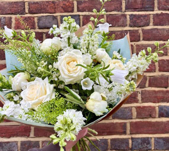 Evangeline White Bouquet, Delivery Nationwide