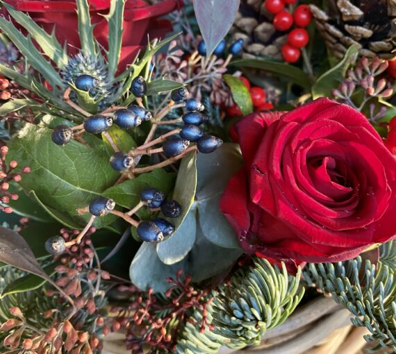 The Festive Advent Wicker Wreath