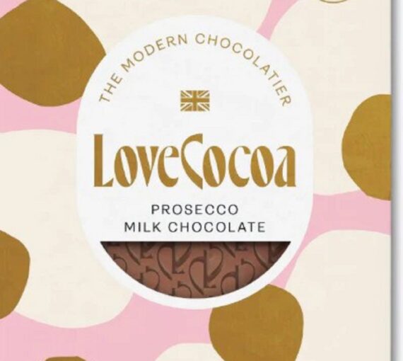 Love Cocoa Prosecco Milk Chocolate, West Malling