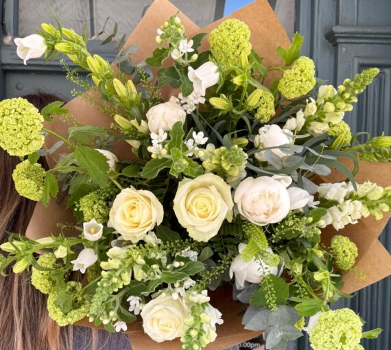 Evangeline White Bouquet, Delivery Nationwide