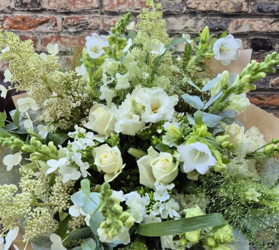 Evangeline White Bouquet, Delivery Nationwide