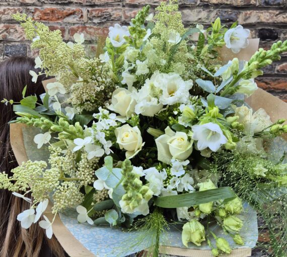 Evangeline White Bouquet, Delivery Nationwide