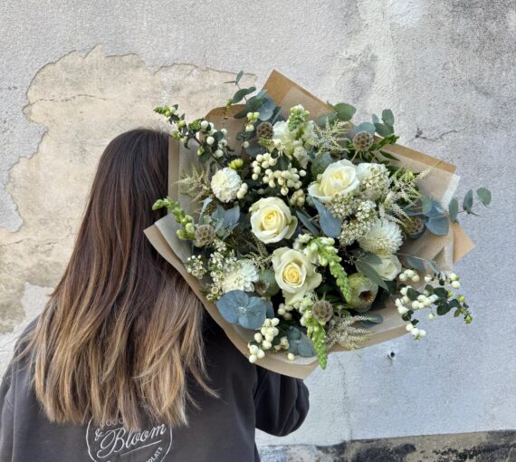 Evangeline White Bouquet, Delivery Nationwide