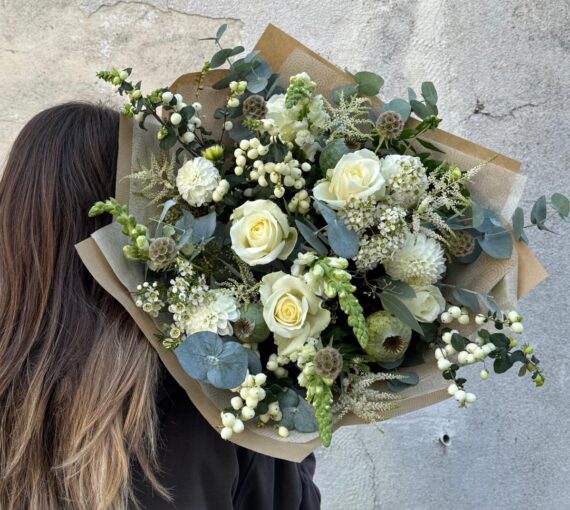 Evangeline White Bouquet, Delivery Nationwide